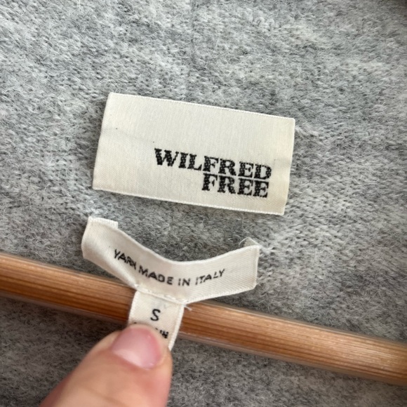 Wilfred Free | Aritzia Tan Alpaca/Wool Blend Knit Cardigan Vest - Picture 4 of 4